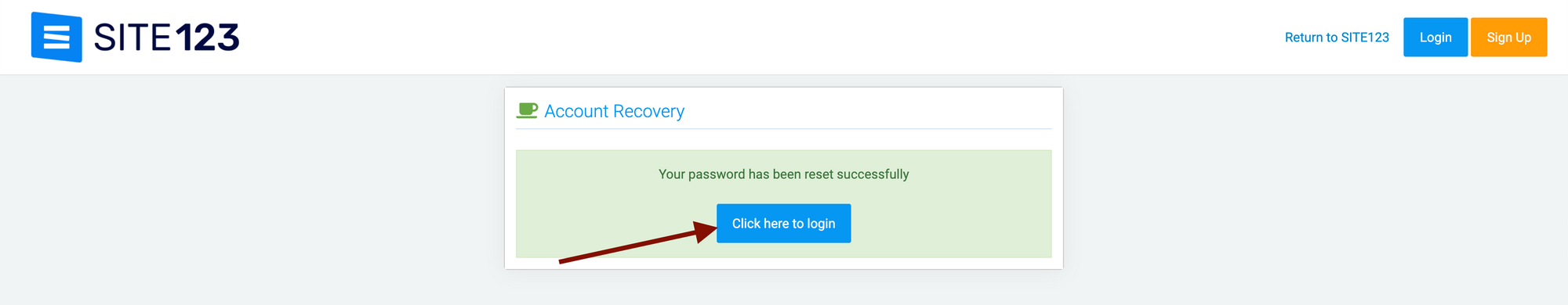 reset your login password support