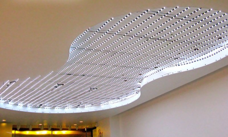 How To Install The Led Light For Soft Pvc Stretch Ceiling System