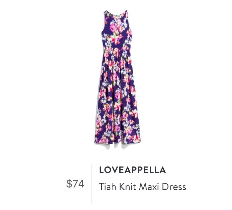 loveappella torri knit maxi dress
