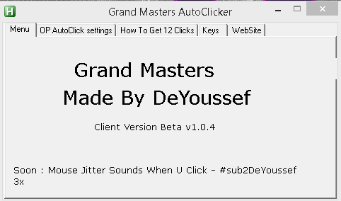 Grand Masters Autoclicker Beta V1 0 4 Minecraft Autoclicker