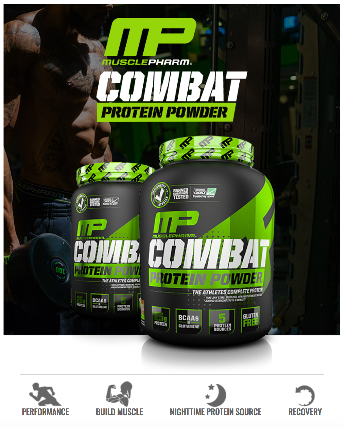 Combat Protein Powder MusclePharm