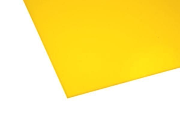1//4/" 2037 Translucent Yellow Cell Cast Acrylic Sheet 24/" x 24/"