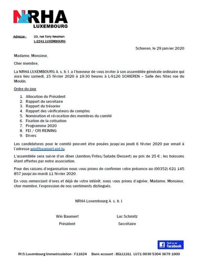 General Members meeting