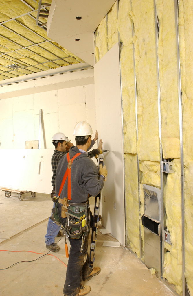 DRYWALL HANGING Mission Interiors Contracting LLC
