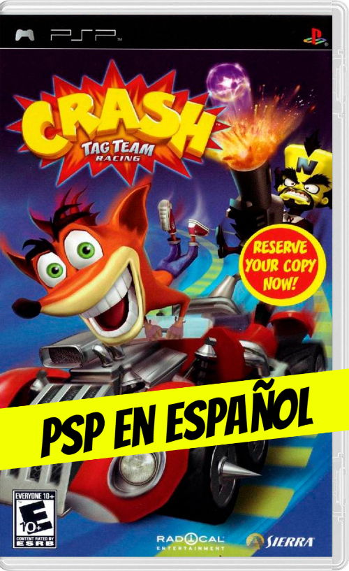 Crash Tag Team Racing - Descargar Juegos Para Psp iso En Español