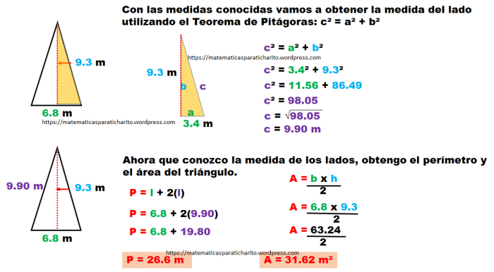 EJEMPLOS RESUELTOS DE PERÍMETROS Y ÁREAS Mate para todos