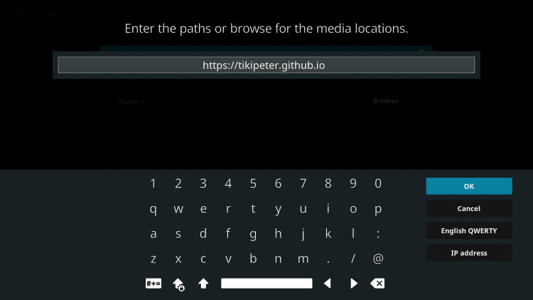 Type the following URL exactly how it is listed here