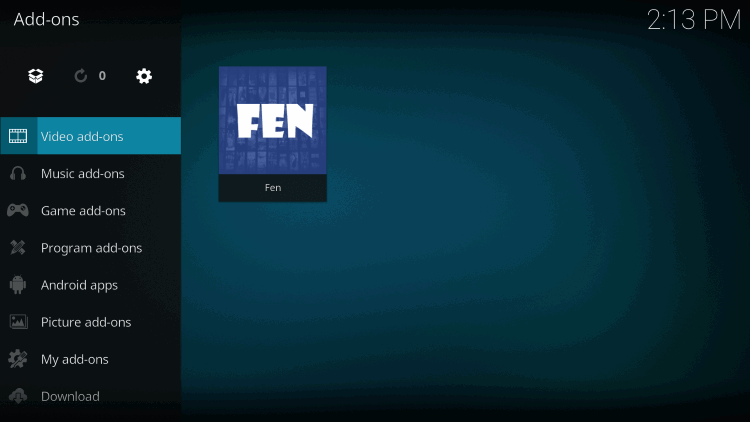 Select Video add-ons