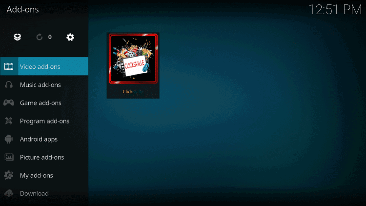 Select Video add-ons