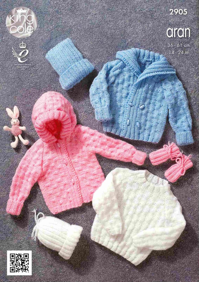 James Brett Chunky Knitting Pattern Boys V Neck Cabled Cardigan /& Sweater JB381