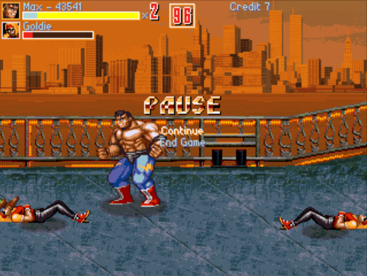 Streets Of Rage IV max fights in the town