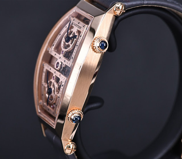 Discover the Cartier Privé Tonneau Skeleton Dual Time Watch Replica