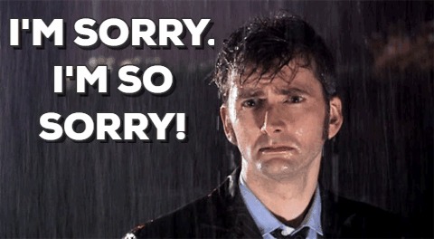say sorry