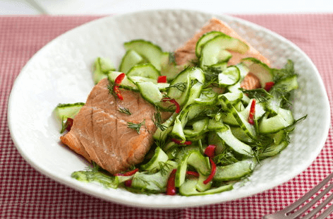 Cucumber, chilli and dill salad recipe Cucumber, chilli and dill salad recipe