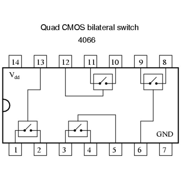 Cd4066 схема включения