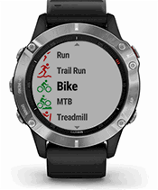 fēnix 6 avec écran d'applications sportives