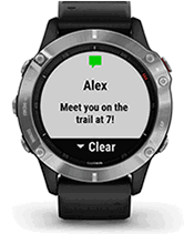 fēnix 6 avec affichage des Smart Notifications