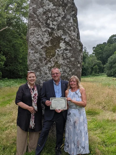 Elizabeth-Anne celebrant with couple on their wedding day