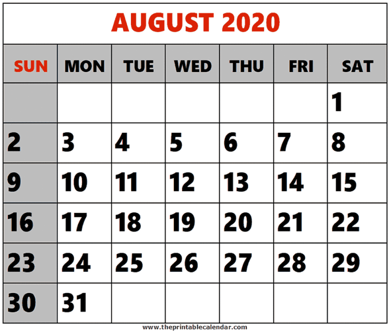 2020 FAIR SCHEDULE