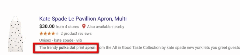 keyword search for google shopping