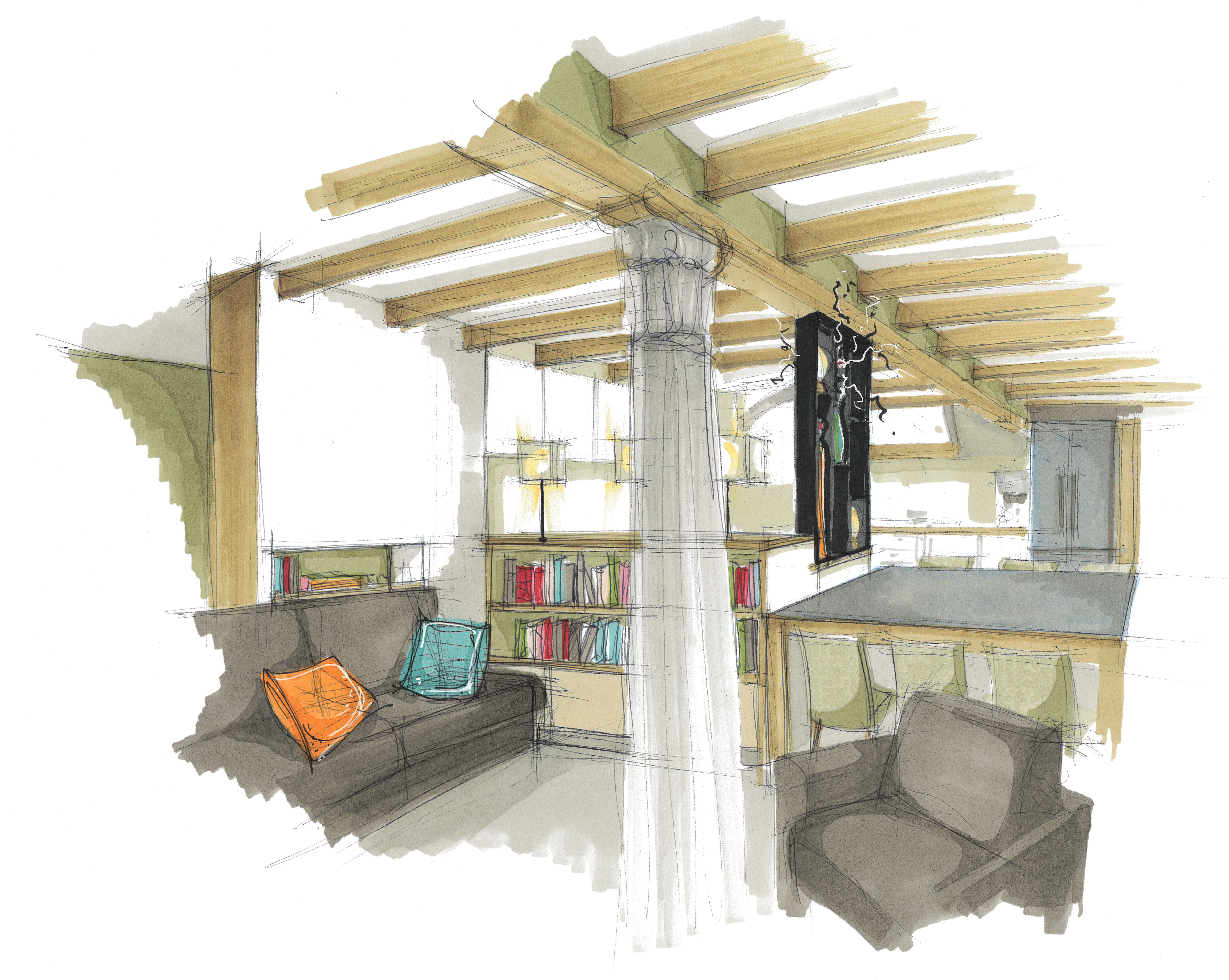 La esencia del ambiente del lugar y su organización.