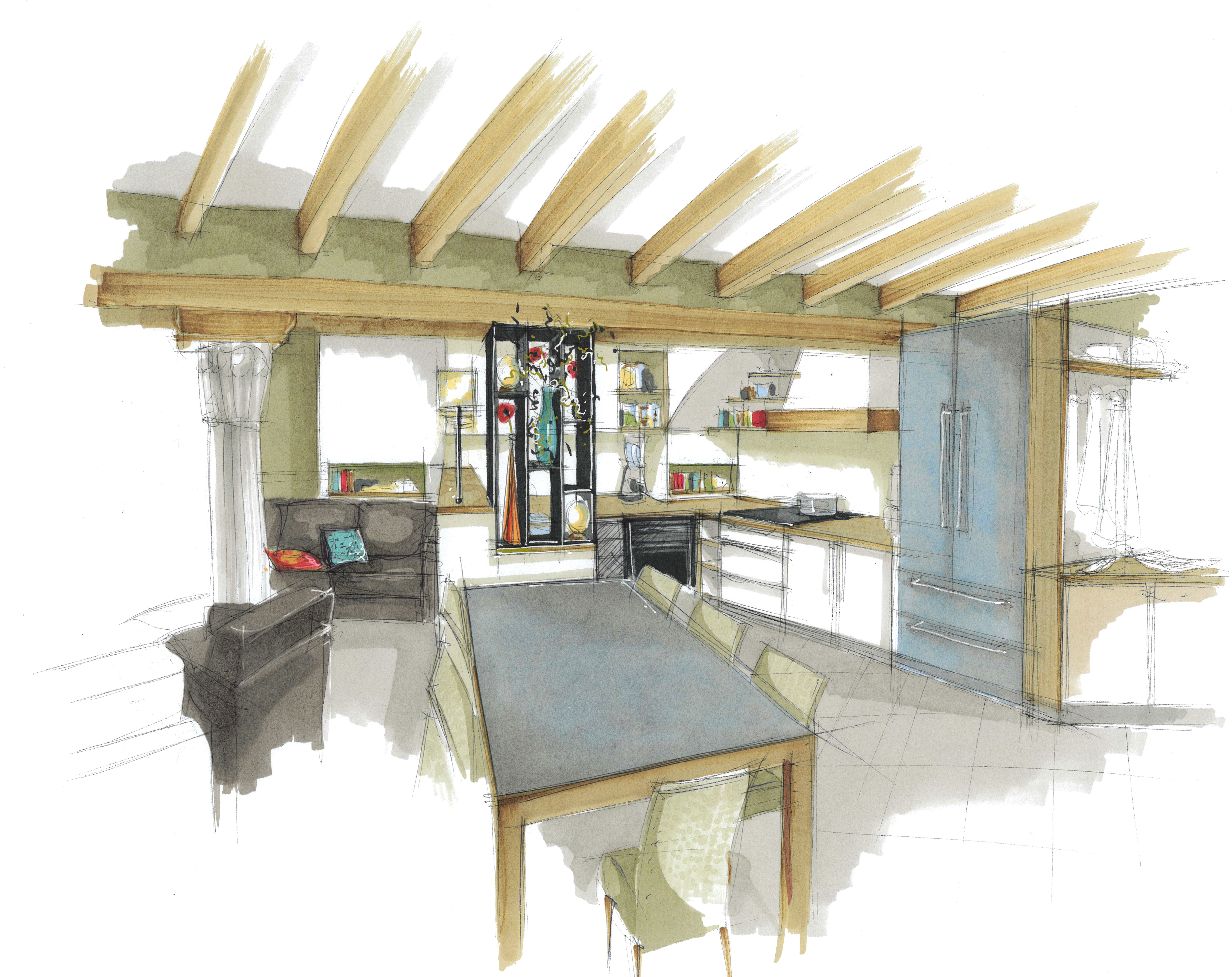 La esencia del ambiente del lugar y su organización.