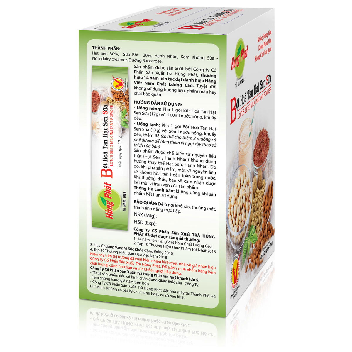 Lotus Seed Milk Instant Powder,Vietnam Hung Phat Tea price supplier