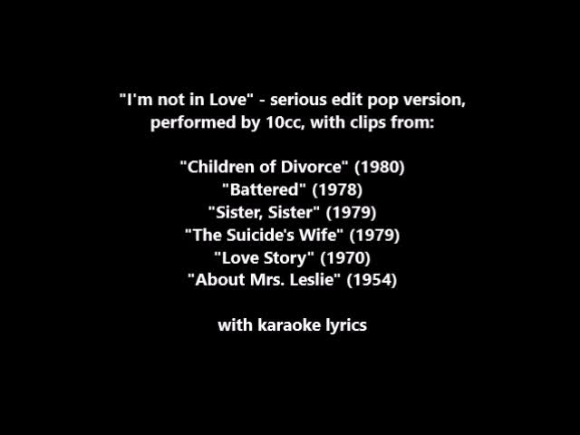 10cc - I'm Not in Love - serious pop edit version - with karaoke lyrics thumbnail