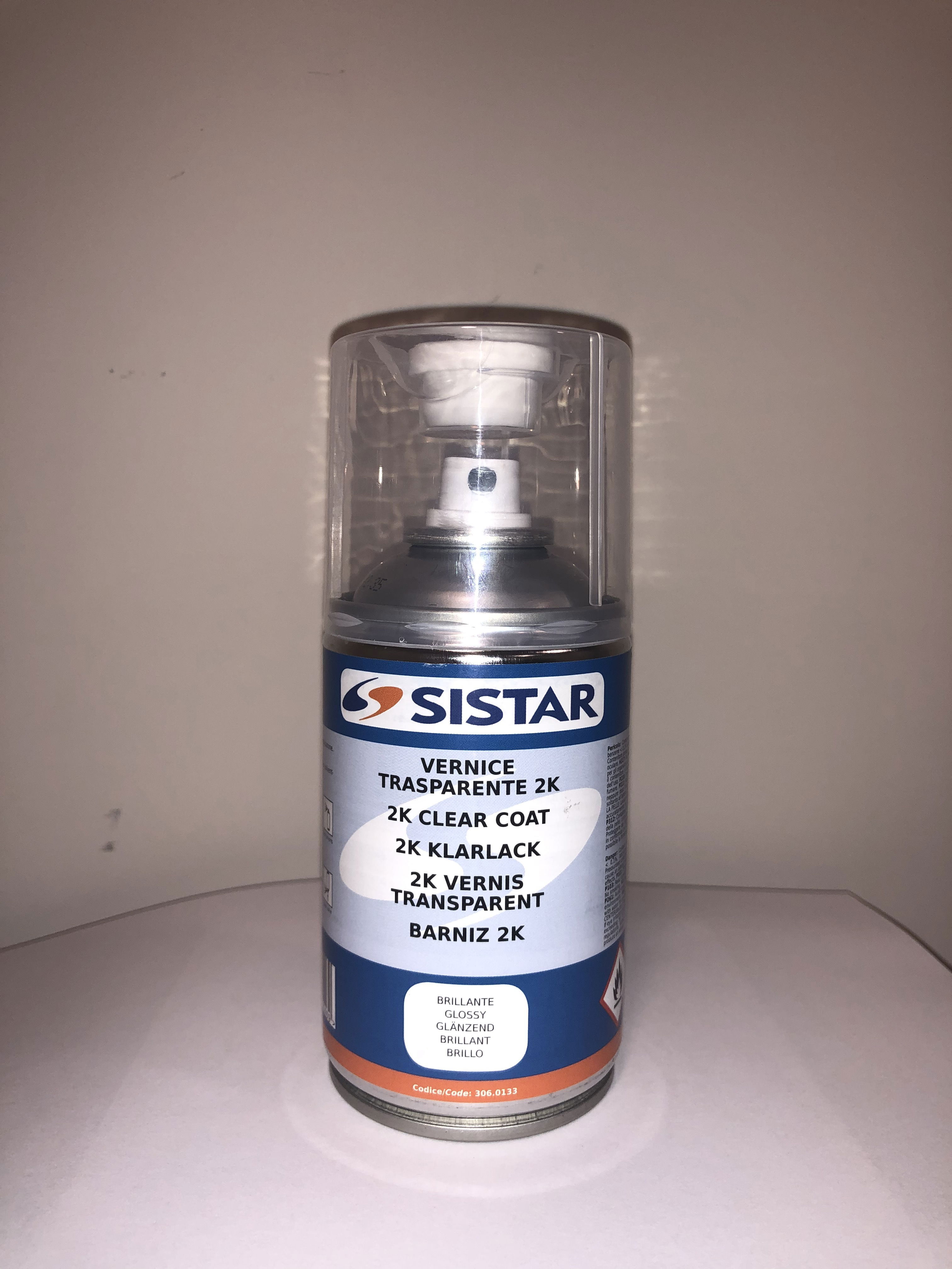Sistar - 2k two-component bright transparent spray paint 250 ml