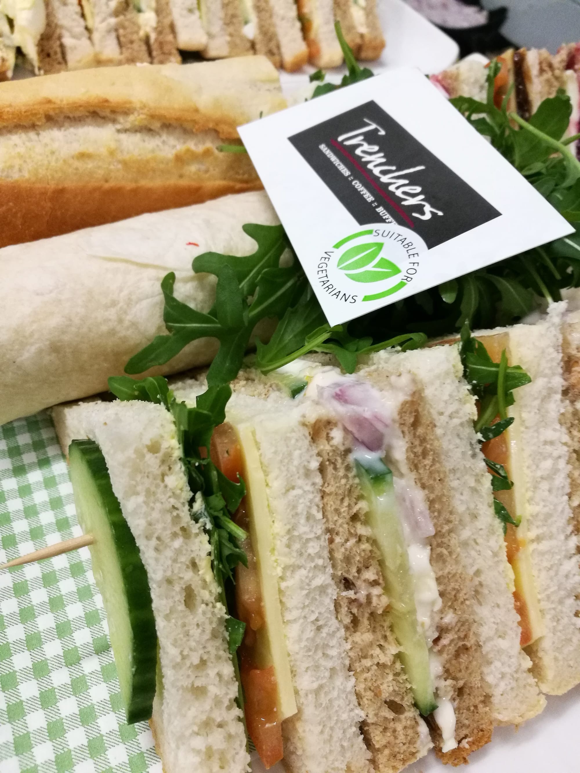 Vegetarian sandwich fillings and Allergens