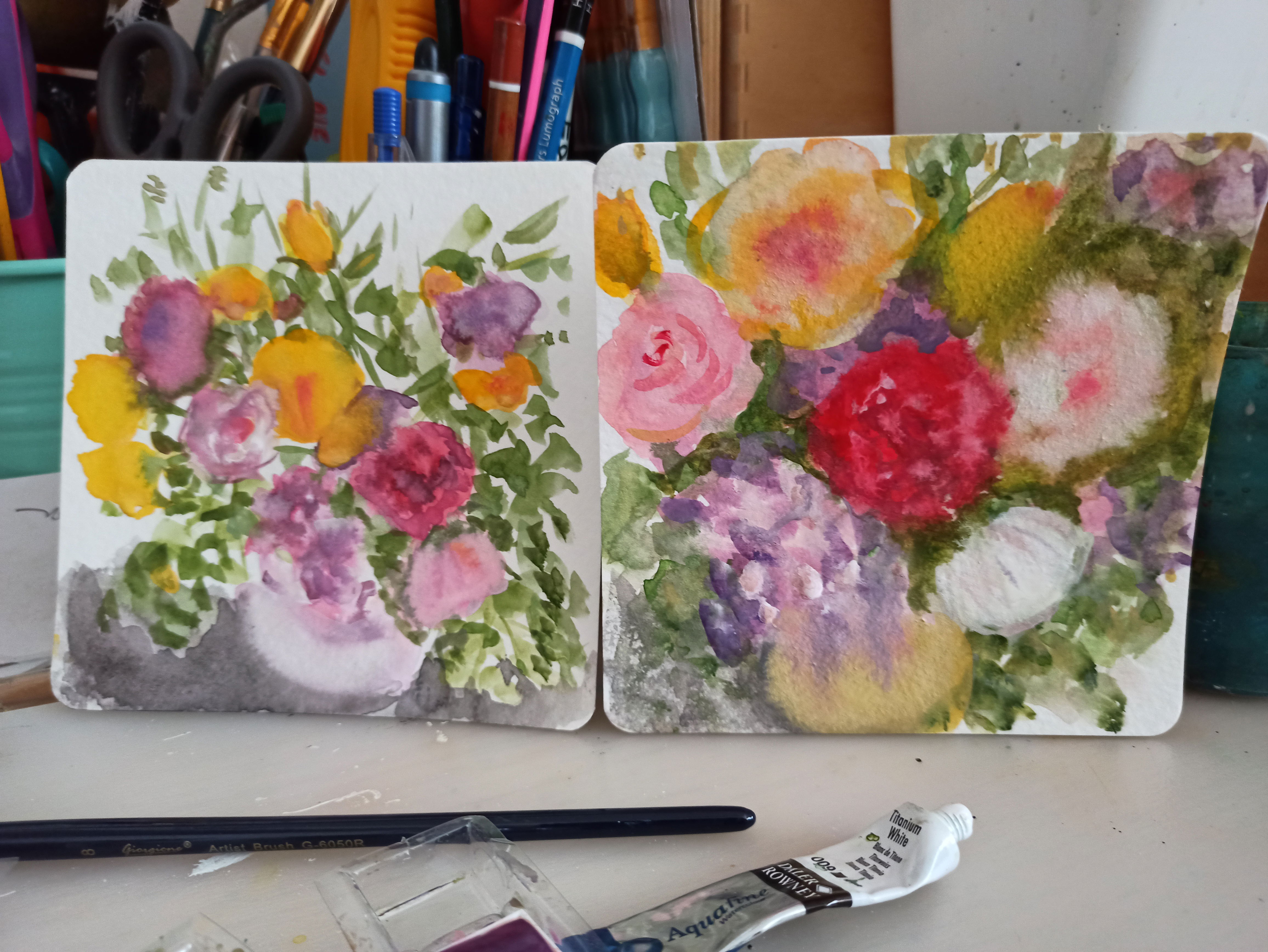 Watercolor Art Process