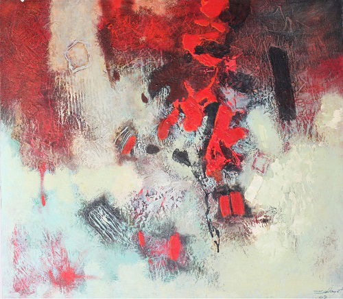 Abstract acrylic on canvas