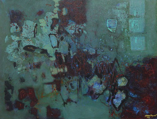 Abstract acrylic on canvas