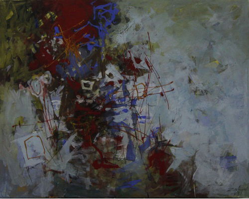 Abstract acrylic on canvas