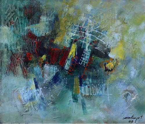 Abstract acrylic on canvas