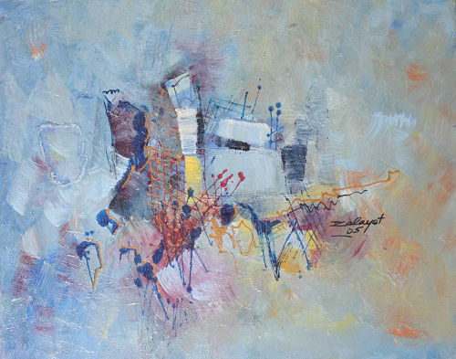 Abstract acrylic on canvas