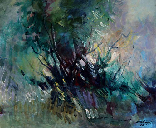 Abstract acrylic on canvas