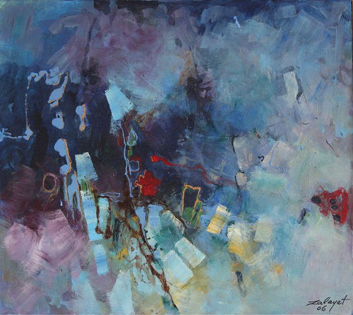 Abstract acrylic on canvas