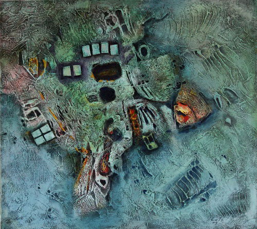 Abstract acrylic on canvas