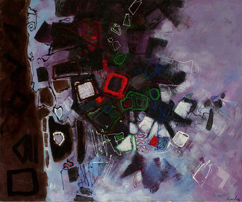 Abstract and mixed media technique