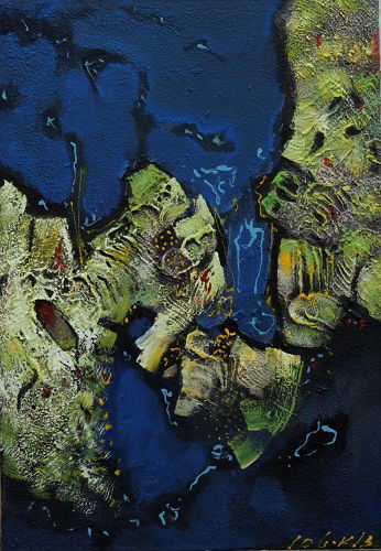 Abstract and mixed media technique