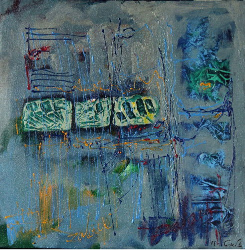 Abstract and mixed media technique