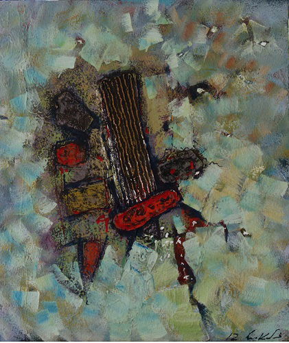 Abstract and mixed media technique