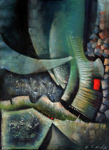 Abstract and mixed media technique