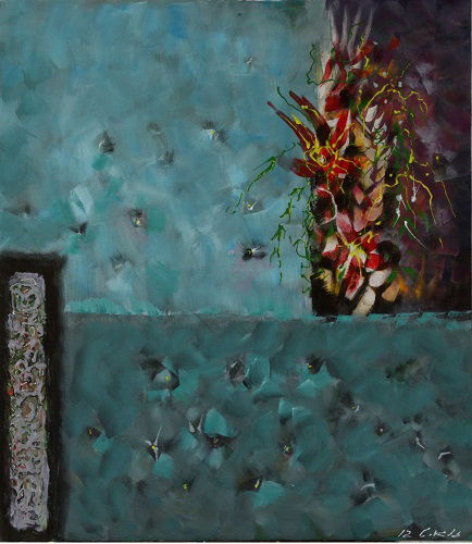 Abstract style landscape paintings