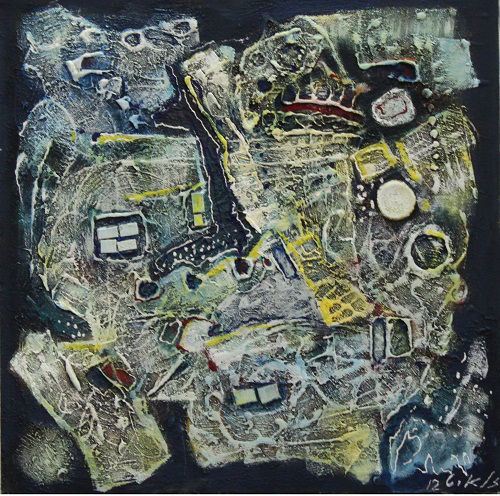 Abstract and mixed media technique