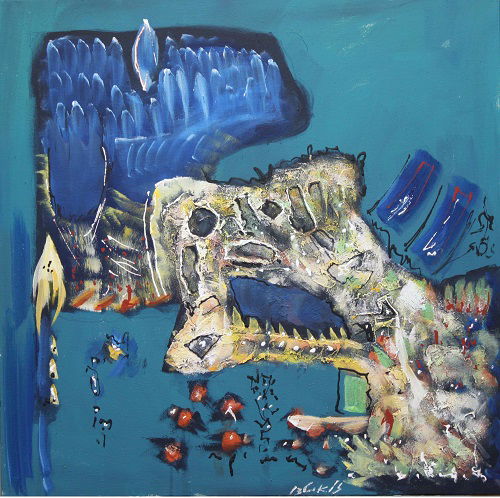 Abstract and mixed media technique