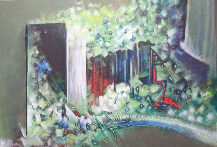 Abstract style landscape paintings