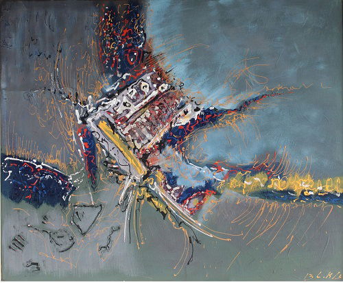 Abstract style landscape paintings