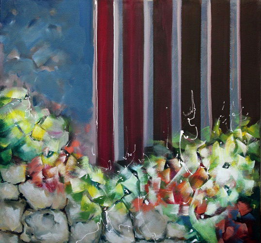 Abstract style landscape paintings